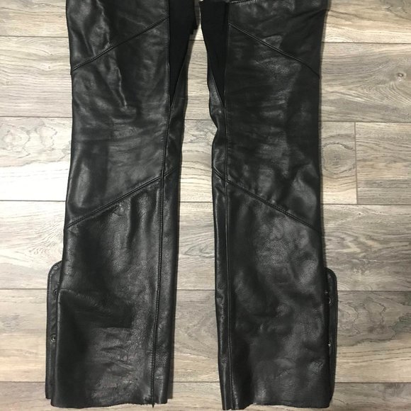Harley Davidson Deluxe Leather Chaps - Picture 6 of 7